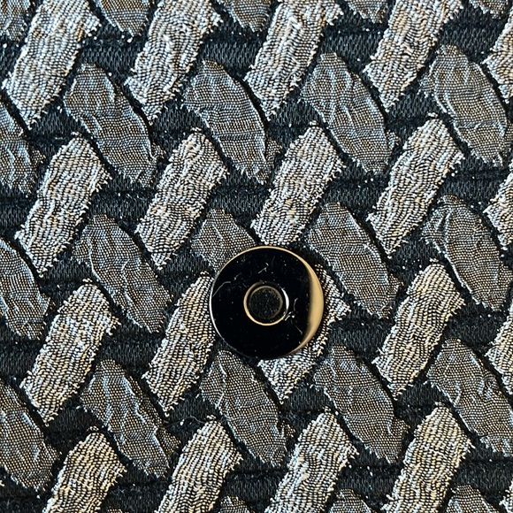 Shoulder or clutch bag in shimmering, black and gray - Picture 5 of 6